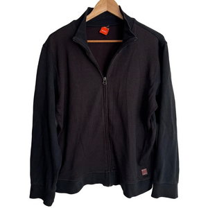 Hugo Boss Zippered Full Zip Sweater Sweatshirt Shirt Top Long Sleeves Medium Men